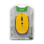 Мышь беспроводная HIPER HOMW-085 желтый, 1600 dpi, радиоканал, USB, кнопки - 4
