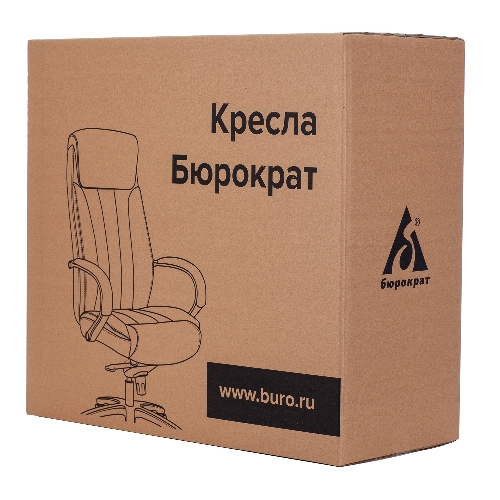 Кресло Бюрократ T-9922WALNUT/BLACK черный, кожа