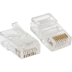 Коннектор RJ-45 TERACOM PRO неэкранированный 8P8C 30мкд Cat.5E универсальный (упак. 10 шт)