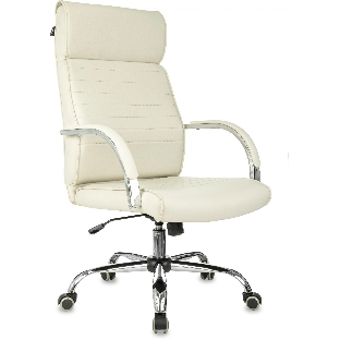 Кресло Бюрократ T-8010SL/IVORY слоновая кость, экокожа