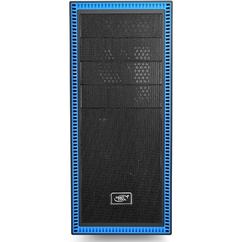 Компьютерный корпус Deepcool TESSERACT BF (DP-CCATX-TSRBFBK), без БП, черно-синий, ATX, видеокарта до 310мм, высота кулера для процессора до 165мм, 7 слотов расширения, 2 отсека 5.25