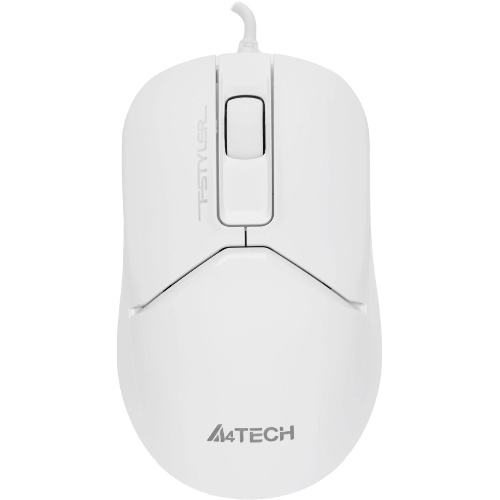 Мышь проводная A4Tech Fstyler FM12S белый, 1200 dpi, USB, кнопки - 3