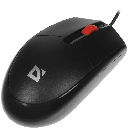 Мышь проводная Defender Delta MM-523 черный, 1000 dpi, USB, кнопки - 3