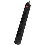 Сетевой фильтр Ippon NF-EU-1.8-10 1.8 м, 6 розеток, черный, коробка