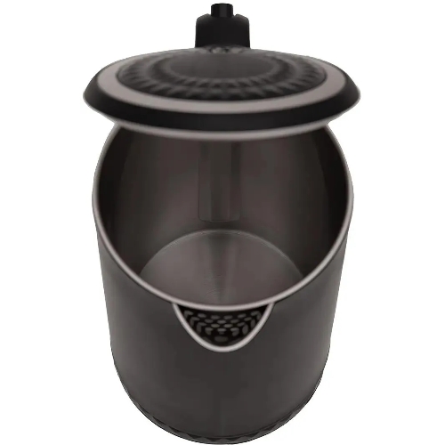 Чайник электрический Centek CT-0020 черный металл 1.7 л, 2200 Вт, бесшовная колба, двойные стенки
