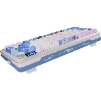 Клавиатура Redragon Flekact Pro гибридная, USB Type-A, Bluetooth, радиоканал, фиолетовый