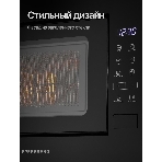 Встраиваемая микроволновая печь Kuppersberg HMW 620 B, объем 20 л, мощность 700 Вт, поворотный стол, High-Tech, 9 автоматических программ, гриль, сенсорное управление, черный