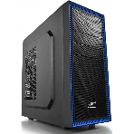 Компьютерный корпус Deepcool TESSERACT BF (DP-CCATX-TSRBFBK), без БП, черно-синий, ATX, видеокарта до 310мм, высота кулера для процессора до 165мм, 7 слотов расширения, 2 отсека 5.25