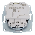 Розетка SE AtlasDesign 16А с USB A+C (5В/2,4А/3 А, 2х5В/1,5А), мех, грифель