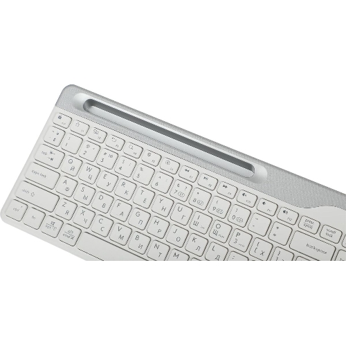 Клавиатура беспроводная A4Tech Fstyler FBK25, USB, Bluetooth/Радиоканал, белый/серый