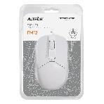 Мышь проводная A4Tech Fstyler FM12 белый, 1200 dpi, USB, кнопки - 3