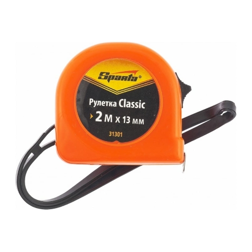 Рулетка Sparta Classic, 2 м х 13 мм, пластиковый корпус