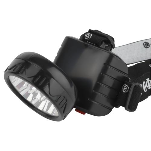 Фонарь налобный ЭРА светодиодный Трофи TG9 ударопрочный, 9 LED, 2 режима, аккумуляторный, черный