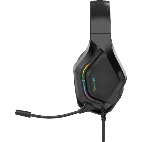 Гарнитура Oklick HS-L600G чёрный, проводная, USB, подсветка