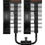 Кулер для процессора PCCooler RT620 Digital BK (250W, 4-pin PWM, LED temp., 157mm, 6x6mm, 2x120мм, 73.32CFM, 34.9dBA, 2200RPM, S: 1851/1700/1200/115X, AM5/AM4, черный)