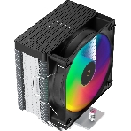 Кулер для процессора Ocypus Gamma A40 BK ARGB Digital, 100мм ARGB FAN, Top Display Panel, 4 HEAT PIPES, 4-PIN PWM, 600-2400 RPM, 29.5DBA, HYDRO BEARING, LGA115X/1200/1700/18XX, AM4/AM5