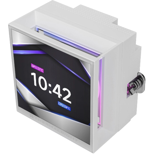 Водяное охлаждение для процессора Thermalright Hyper Vision 360 (360mm, LED, White, ARGB/Fans: 3x120mm, 69CFM, 27dBA, 2150RPM/Pump height 68mm, 6400RPM, Rad thickness 27mm/S: 1700, 1200, 1851, 115X, 2011, 2066, AM5, AM4)