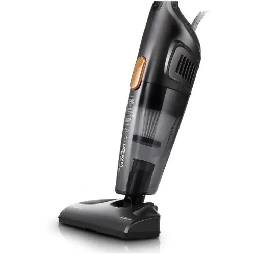 Пылесос вертикальный Deerma DX115C черный, питание от сети, 600 Вт, уборка сухая, пылесборник 1.2 л