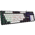 Клавиатура проводная Defender Dark Knight R GK-077, USB, черный/белый