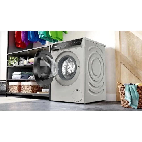 Стиральная машина Bosch Serie 8 WGb2440XME серебро, загрузка фронтальная 9 кг, 1400 об/мин., класс: А+++