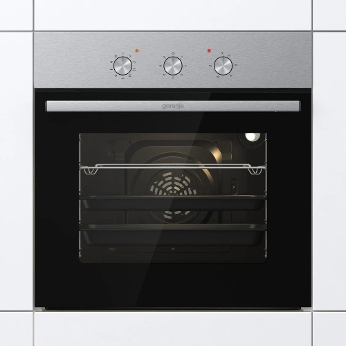 Встраиваемый духовой шкаф электрический Gorenje BO6727E03NX, черный/серебристый