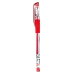 Ручка гелевая Deli Daily E6600SRed прозрачный, d=0.5мм, красные чернила, резиновая манжета