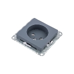 Механизм розетки 1-м СП AtlasDesign 16А IP20 без заземл. грифель