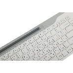 Клавиатура беспроводная A4Tech Fstyler FBK25, USB, Bluetooth/Радиоканал, белый/серый
