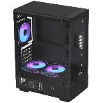 Корпус Formula Crystal Z1CM Plus AR v2 черный без БП mATX 5x120мм 1xUSB3.0 audio bott PSU