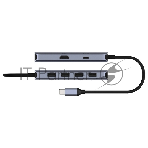 USB-концентратор Cudy UH500, USB Type-C, HDMI + USB-A + USB Type-C port for PD Charging, адаптер/ USB Type-C