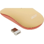Комплект клавиатура + мышь Acer OCC205 беспроводной USB, 1200 dpi, розовый/бежевый
