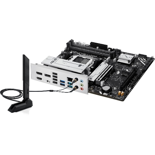 Материнская плата ASUS PRIME B850M-A WIFI, AM5, AMD B850, 4xDDR5, 4xSATA, 3xM.2, 1xPCIe 5.0 x16, 1xPCIe 4.0 x16, 1xHDMI, 2xDP, 1x2.5Gb LAN, Wi-Fi 6E, Bluetooth 5.3, 2xUSB-A 10Gbps, 2xUSB-A 5Gbps, 4xUSB-A 2.0, 3x3.5 мм, 7.1, mATX