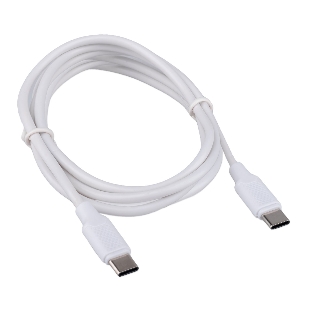 Кабель USB2.0 Cablexpert CC-USB2-CMCM-60-1.8M-W, Type-C/Type-C, 3A, 60Вт, PD/QC3.0, медь, 1.8м, белый, пакет
