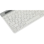 Клавиатура беспроводная A4Tech Fstyler FBK25, USB, Bluetooth/Радиоканал, белый/серый