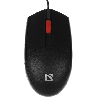 Мышь проводная Defender Delta MM-523 черный, 1000 dpi, USB, кнопки - 3