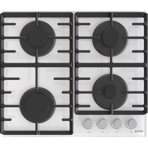 Газовая варочная панель Gorenje GT642AXW, 4 конфорки, закаленное стекло, белый