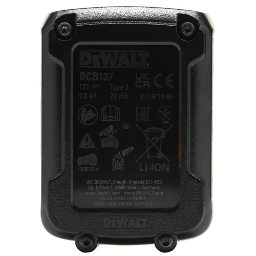 Дрель-шуруповерт DeWalt DCD710D2-QW, 10,8 В, 2 Ач, 24 Нм, щеточный