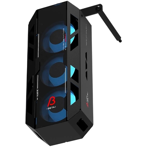 Вентилятор для процессора ALSEYE AS.03.08.0002 (C-RAM-Beta-B, 25-644-250228M5) Product size: 156.75 * 82 * 35мм Material: 0.8мм SPCC thick sheet metal Number of fans: 3 Size: 40 * 40 * 20мм Box: Black Leaf: Milk white Luminous effect: internally emitting ARGb Speed: 2000-5000RPM Outgoing line: Fan 1, 4pin (positive, negative, FG, PWM