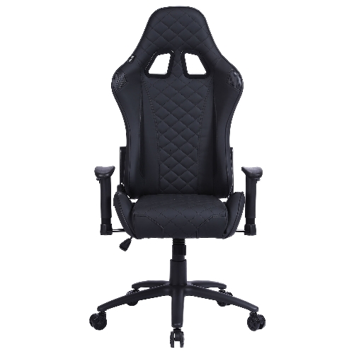 Кресло Cactus CS-CHR-030BL черный, экокожа, подголовник