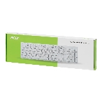 Клавиатура проводная Acer OKW123, USB, белый