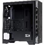 Компьютерный корпус MidiTower Zalman S3 TEMPERED GLASS WINDOW black