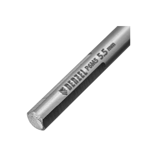 Сверло спиральное по металлу Denzel 5,5 x 93мм, Р6М5, Golden Tip