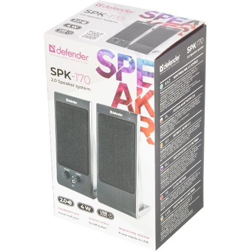 Акустическая система Defender 4W черный SPK-170