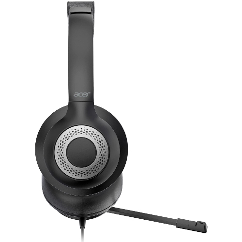 Гарнитура Acer OHW309 чёрный, проводная, USB/mini jack 3.5 мм