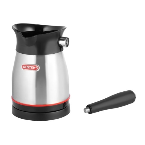 Кофеварка-турка электрическая Centek CT-1080 SS металл, исп. кофе - молотый, 0.5 л, 480 Вт