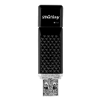 Флешка USB Smartbuy Quartz black (SB64GbQZ-K), 64Gb, USB 2.0, R/W 25/15, черный