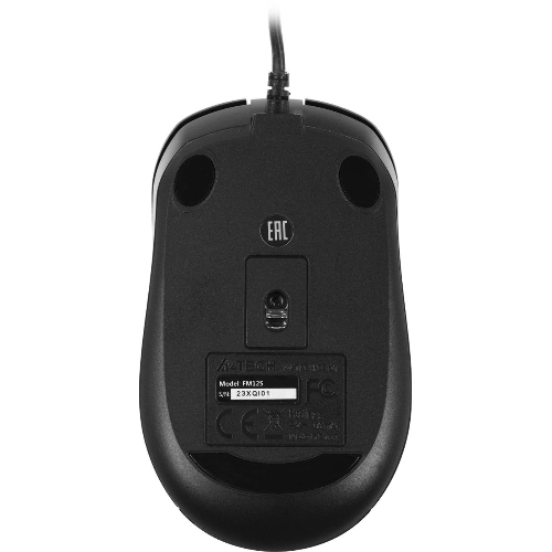 Мышь проводная A4Tech Fstyler FM12S черный, 1200 dpi, USB, кнопки - 3