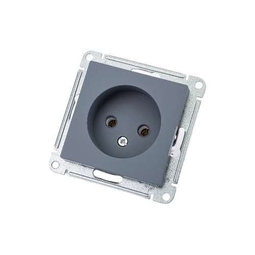 Механизм розетки 1-м СП AtlasDesign 16А IP20 без заземл. грифель