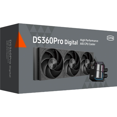 Система жидкостного охлаждения PcCooler DS360 Pro Digital ARGb Soc-AM5/AM4/1200/1700/1851 черный 4-pin 15-34.3dB Al LCD 310W Ret (D7-S360WBKN-GL)