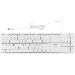 Клавиатура проводная Acer OKW123, USB, белый